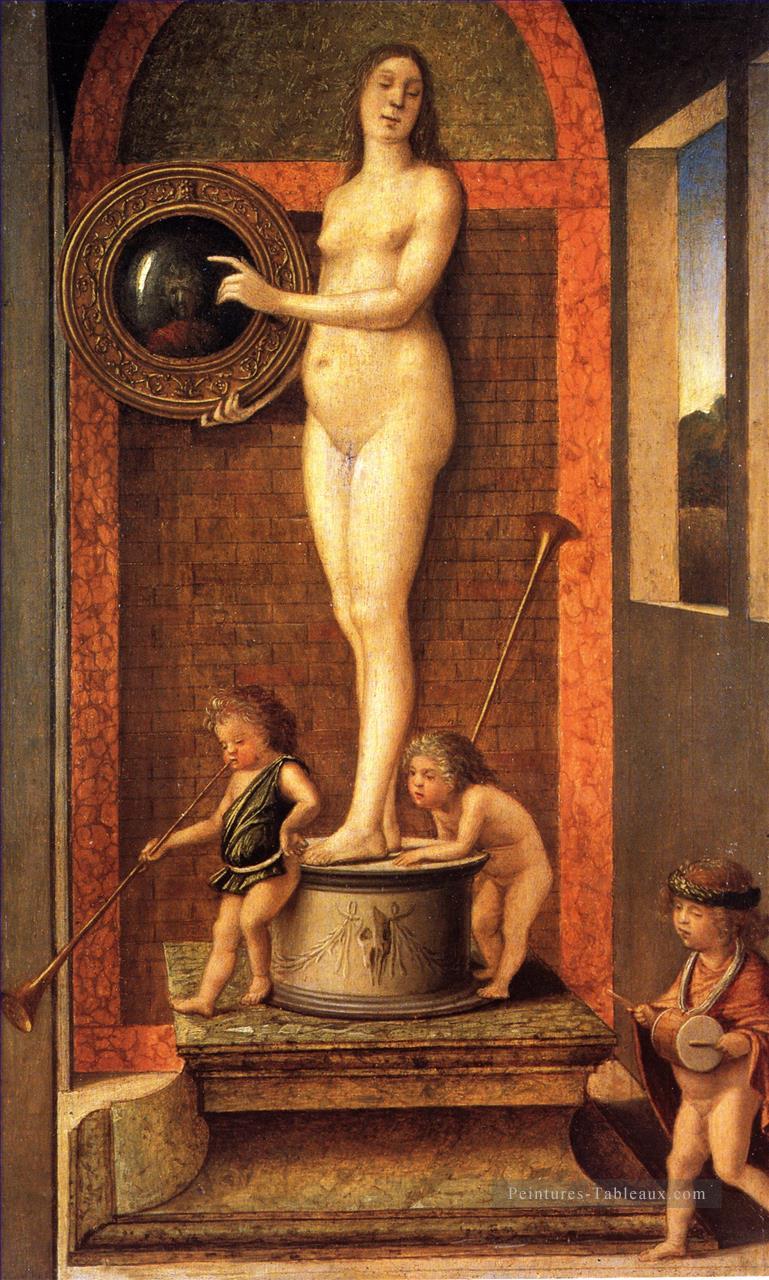 Allégorie de Vanitas Renaissance Giovanni Bellini Peintures à l'huile